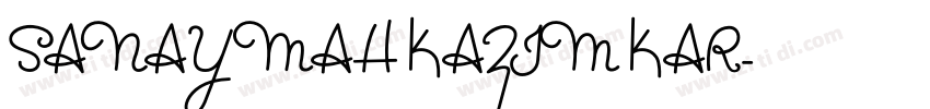 SANAY MAH KAZIM KAR字体转换